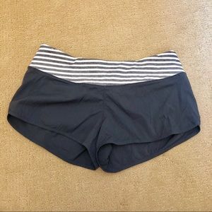 Lululemon striped athletic shorts